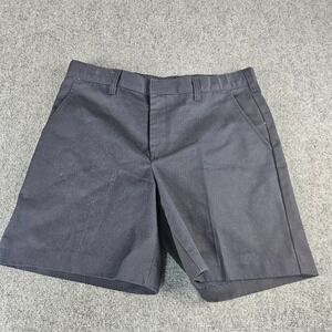 School Apparel Inc‎ Navy Blue Uniform Shorts Boys 31 Husky Adjustable Waist
